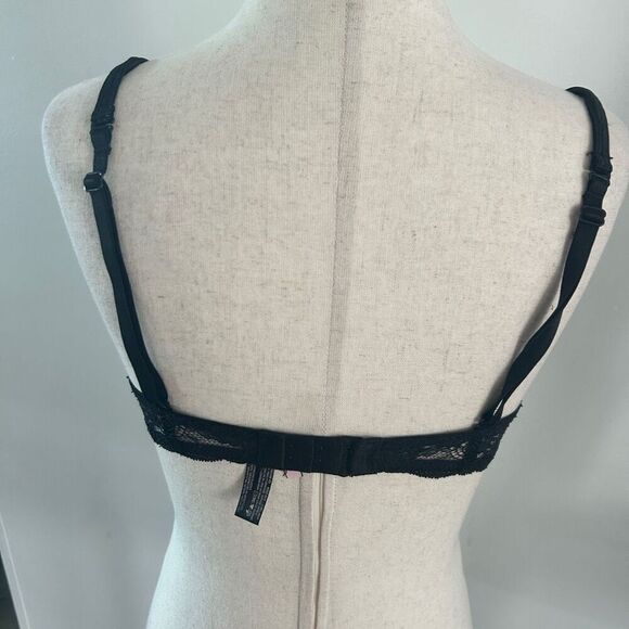 Victoria's Secret limited edition Gorgeous bra size 34C black push-up with stone - Picture 5 of 8